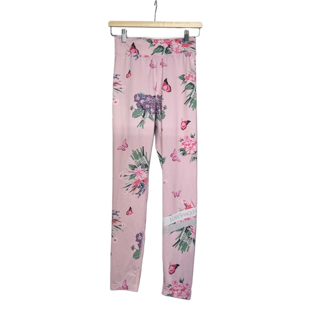 BOGNER X LoveShackFancy Lolei Ski Legging Pink Floral Butterfly GIRLS Sz 12/13Y - Picture 5 of 16